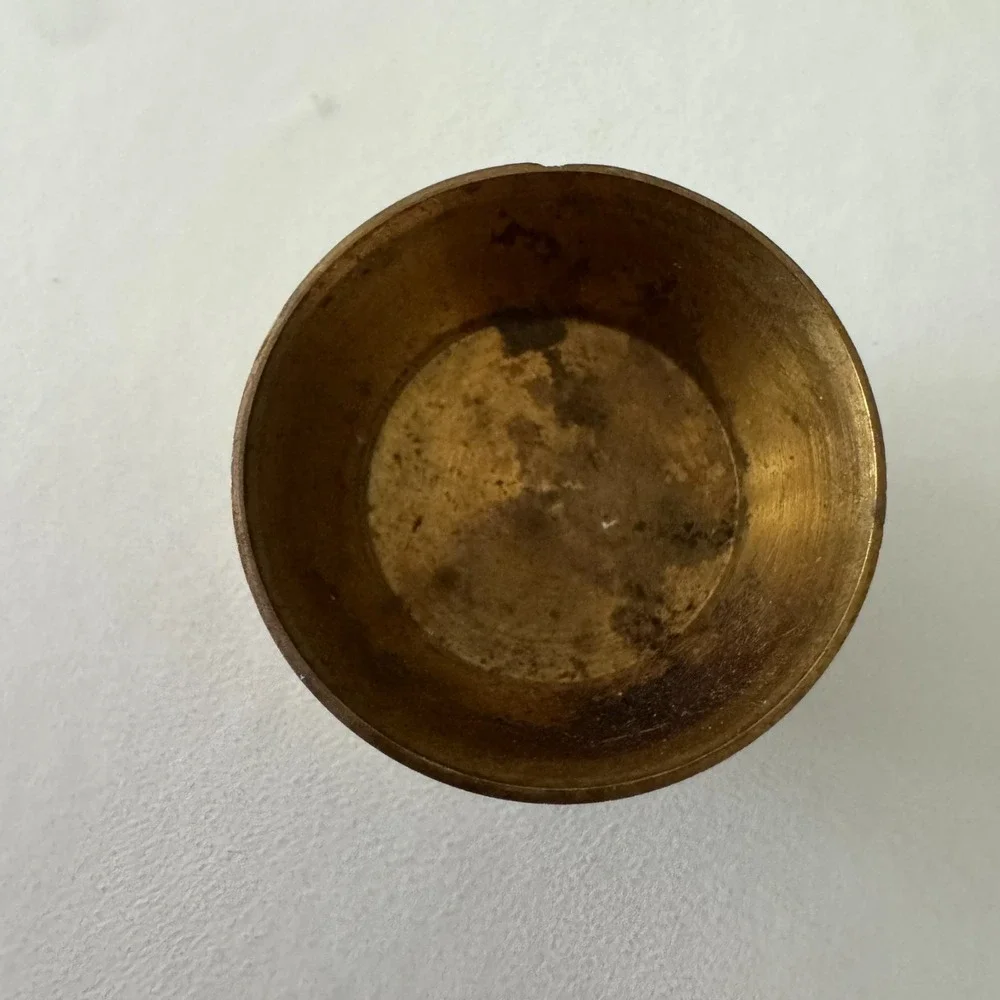 Miniature Brass Bowl Footed 1&1/8